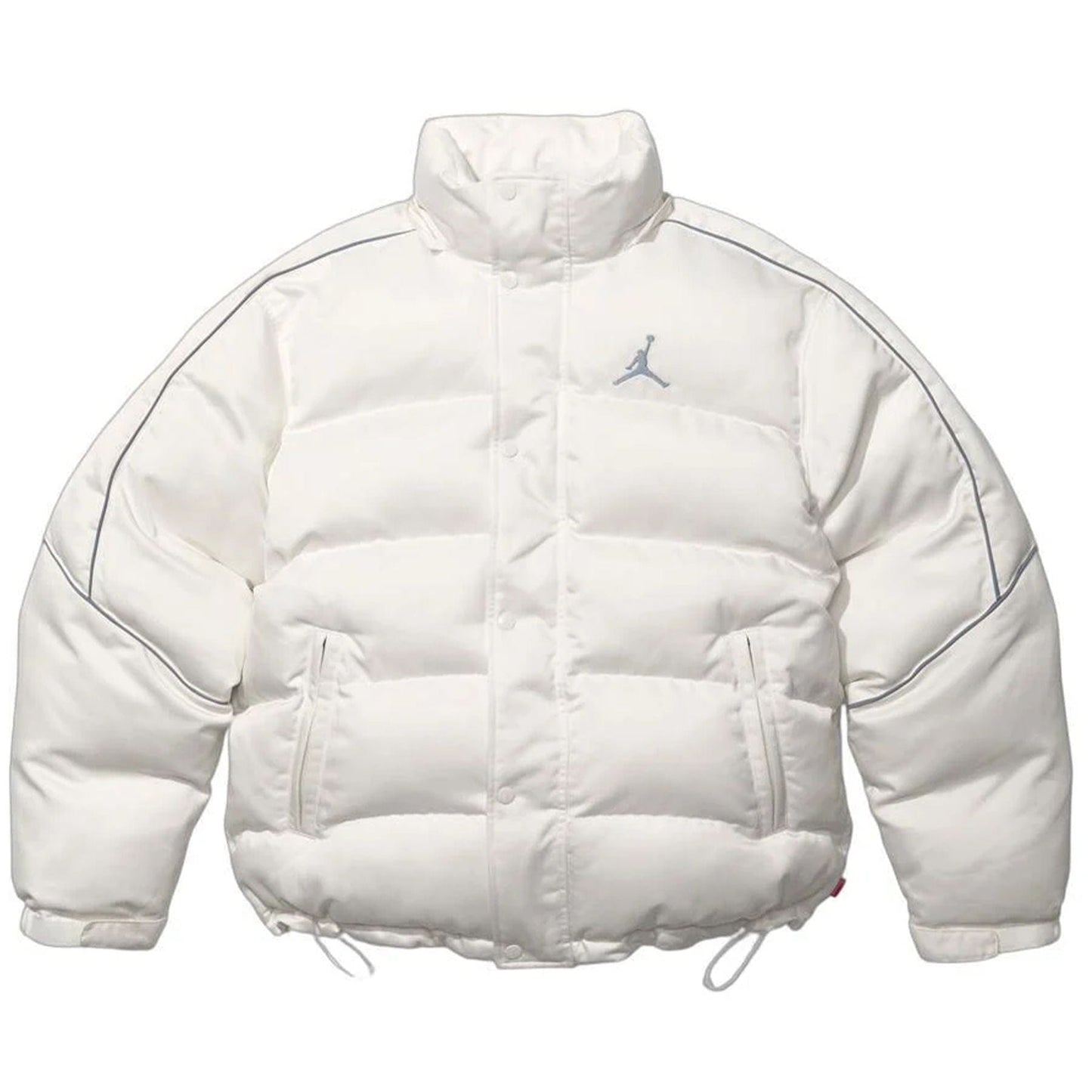 Supreme x Jordan Puffer Jacket 'White' — XXS — Side View