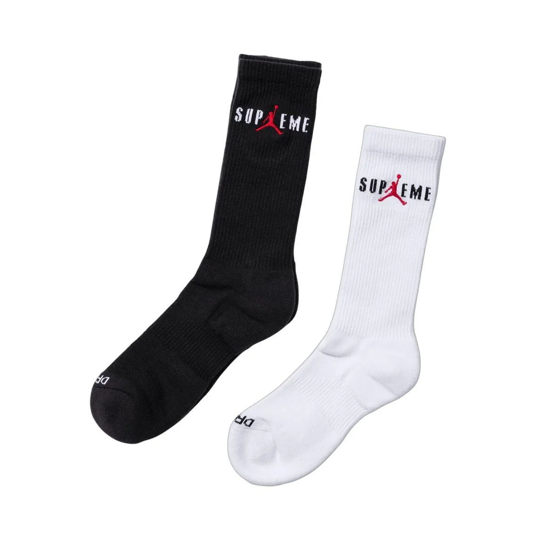 Supreme x Jordan Socks '2 Pack' — UK 5 - UK 8 — Side View