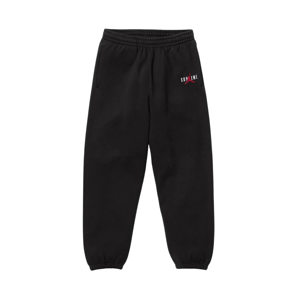 Supreme x Jordan Sweatpants 'Black' — XXS — Front View