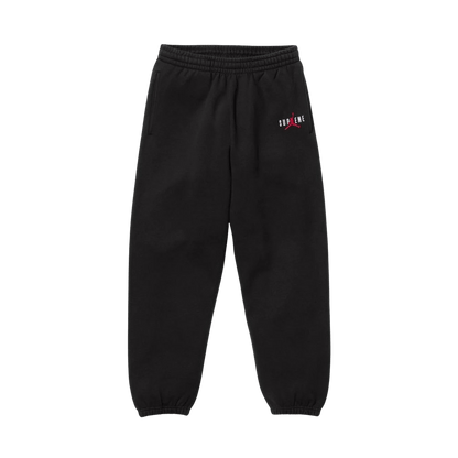 Supreme x Jordan Sweatpants 'Black' — XXS — Front View