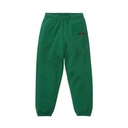 Supreme x Jordan Sweatpants 'Green' — XXS — Front View