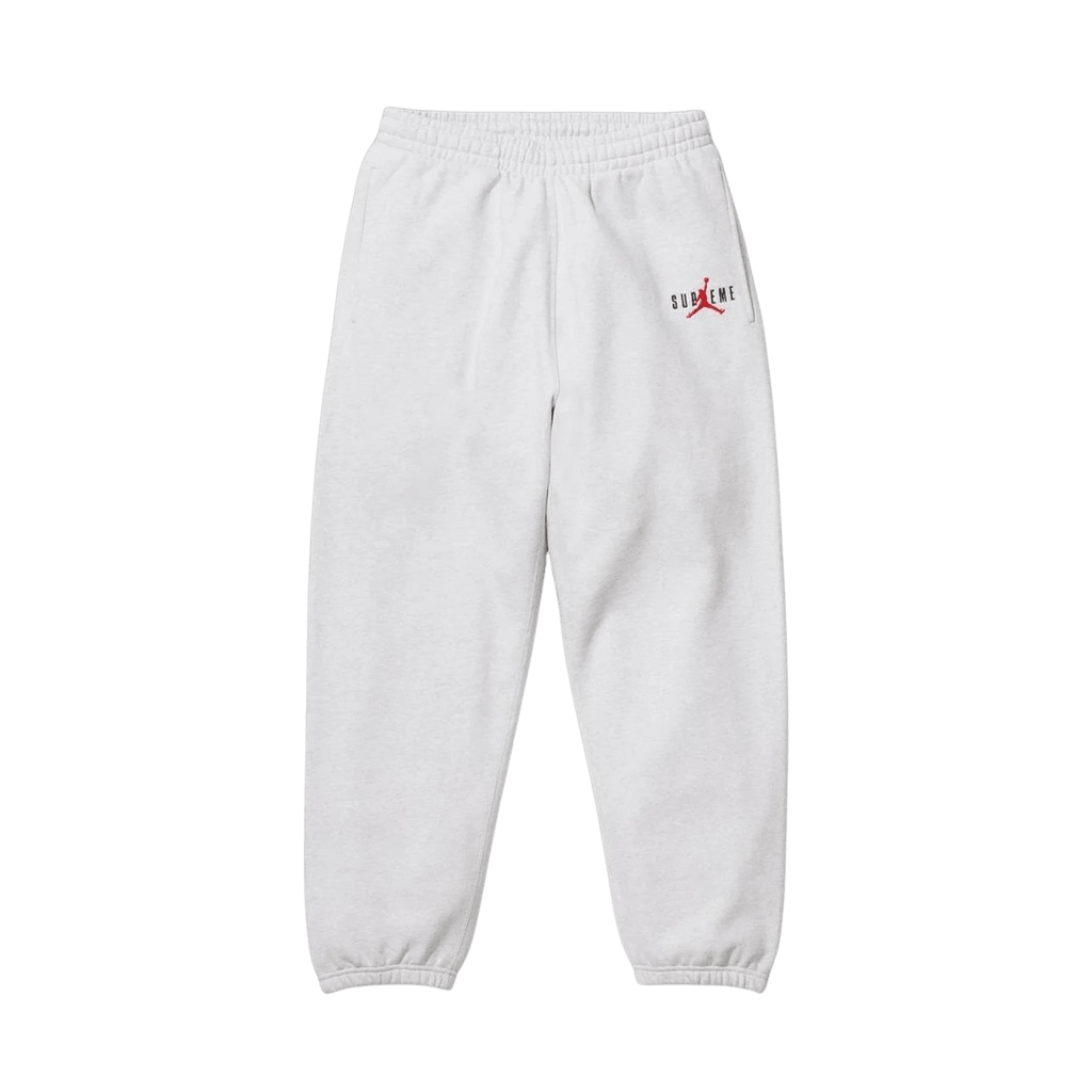 Supreme x Jordan Sweatpants 'White' — XXS — Front View