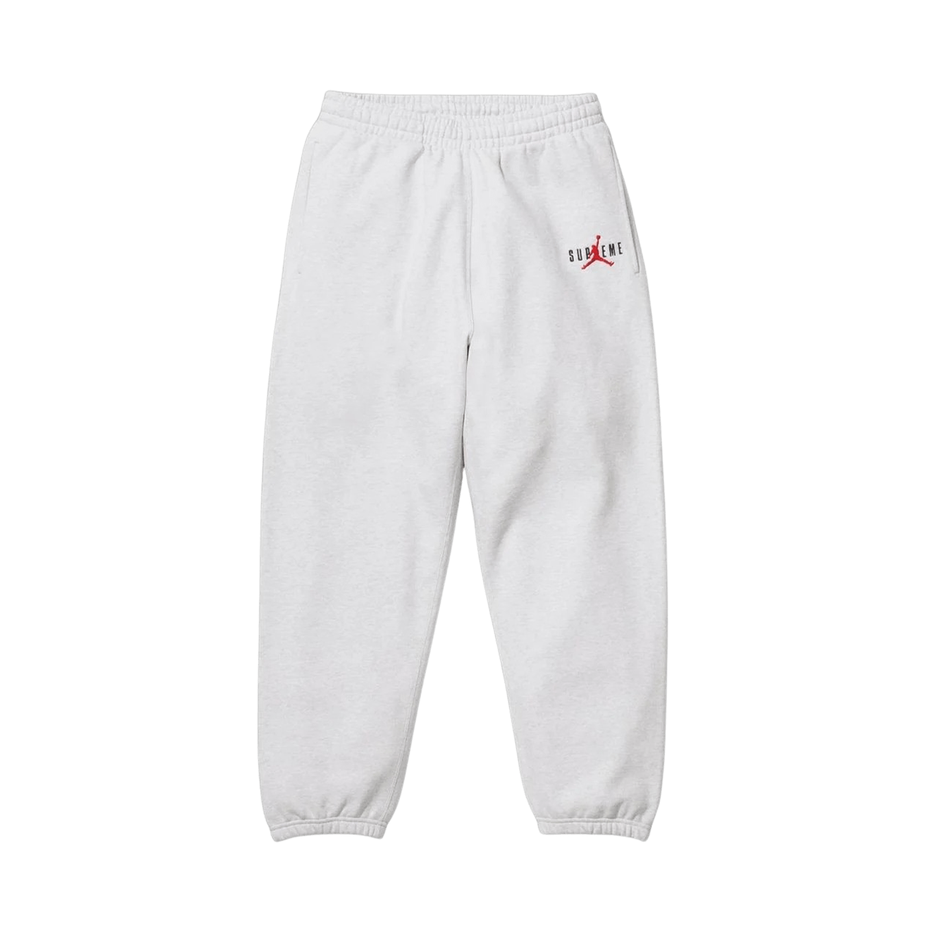 Supreme x Jordan Sweatpants 'White' — XXS — Front View