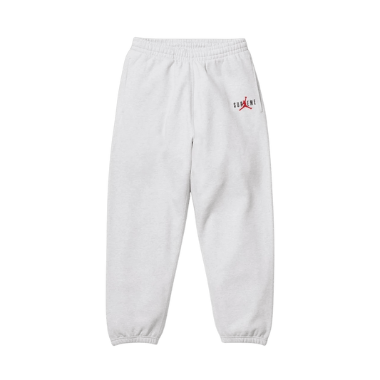 Supreme x Jordan Sweatpants 'White' — XXS — Front View