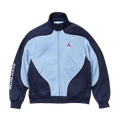 Supreme x Jordan Track Jacket 'Light Blue/Navy' — XXS — Front View