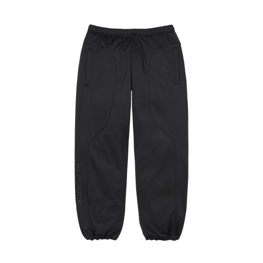 Supreme x Jordan Track Pants 'Black' — XXS — Front View