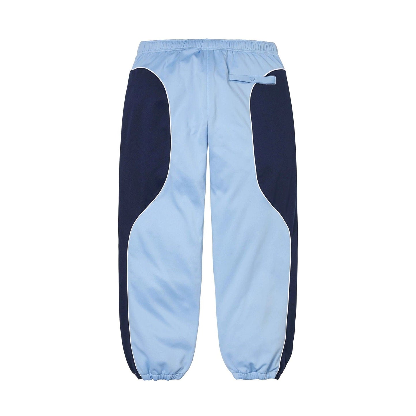 Supreme x Jordan Track Pants 'Light Blue/Navy' — XXS — Side View