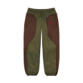Supreme x Jordan Track Pants 'Olive/Brown' — XXS — Front View