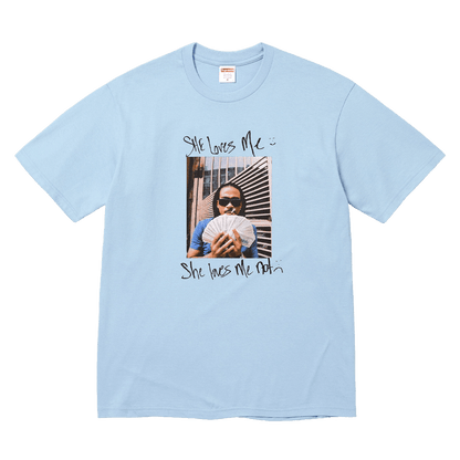 Supreme Max B Tee 'Powder Blue' — XXS — Front View