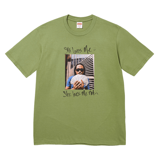 Supreme Max B Tee 'Moss' — XXS — Front View
