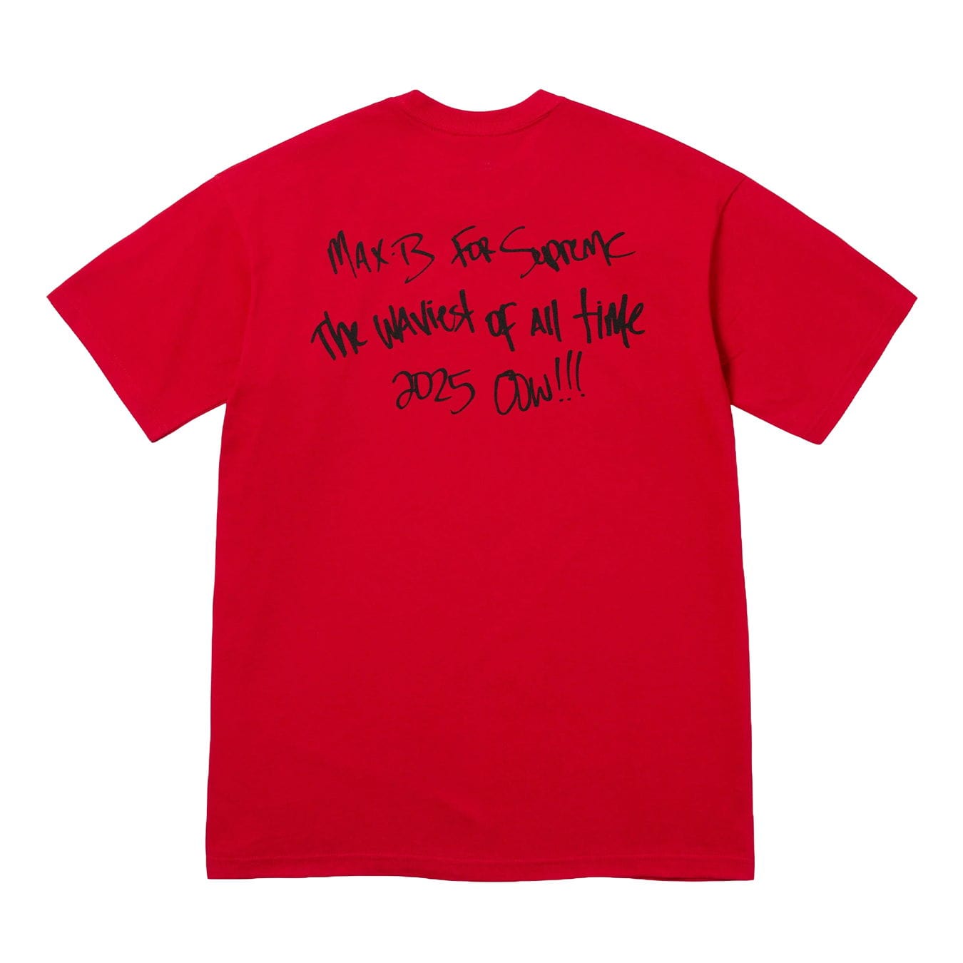 Supreme Max B Tee 'Red' — XXS — Side View