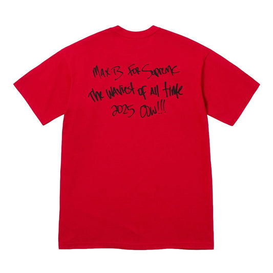 Supreme Max B Tee 'Red' — XXS — Side View