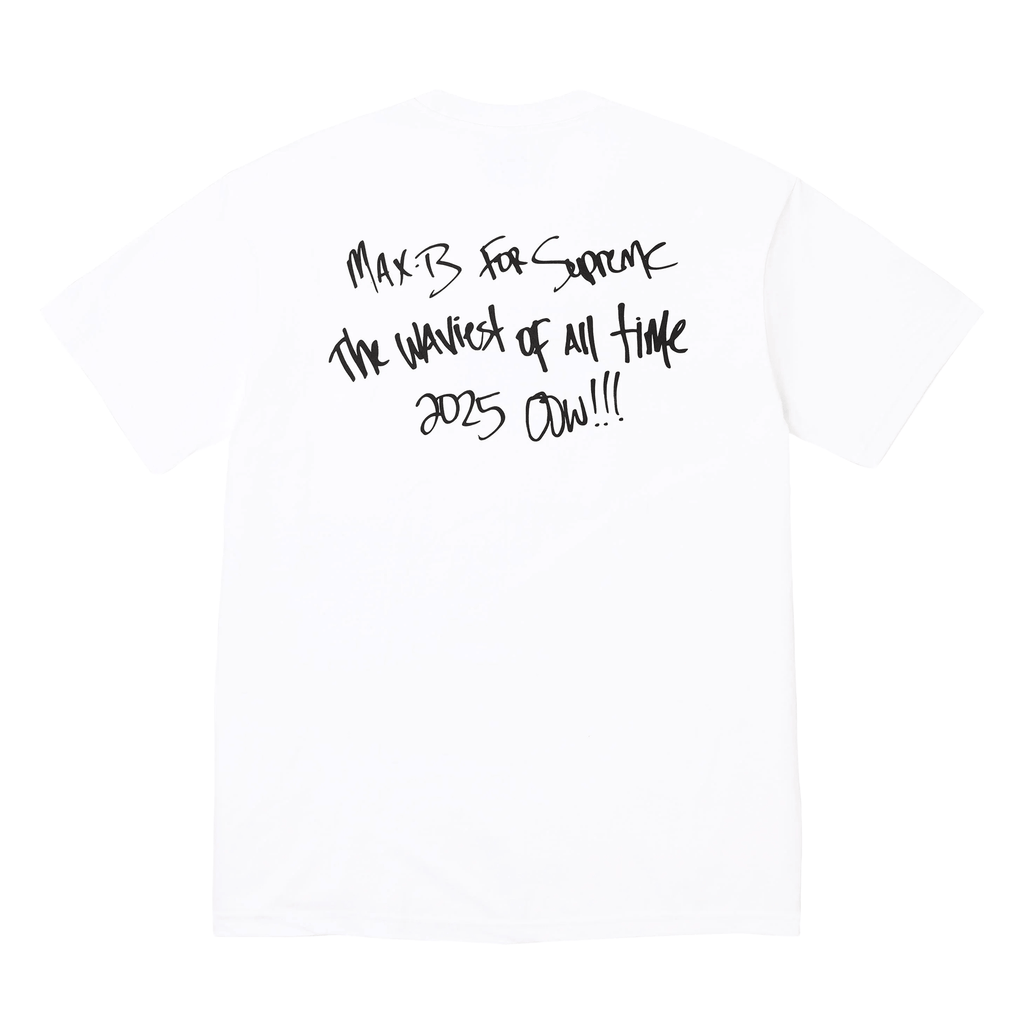 Supreme Max B Tee 'White' — XXS — Side View