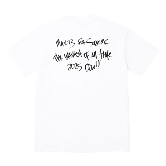 Supreme Max B Tee 'White' — XXS — Side View