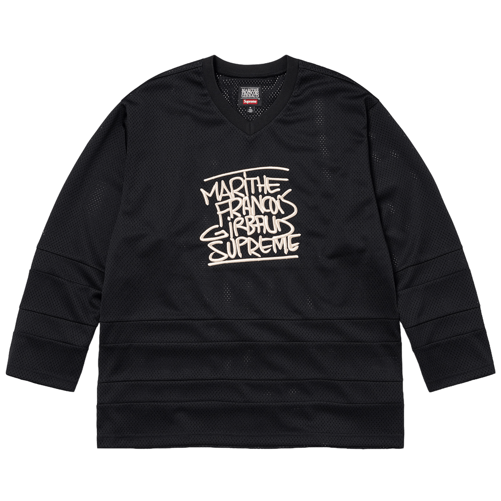 Supreme Marithé + François Girbaud Hockey Jersey 'Black' — XXS — Front View
