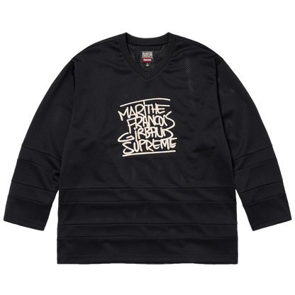 Supreme Marithé + François Girbaud Hockey Jersey 'Black' — XXS — Front View
