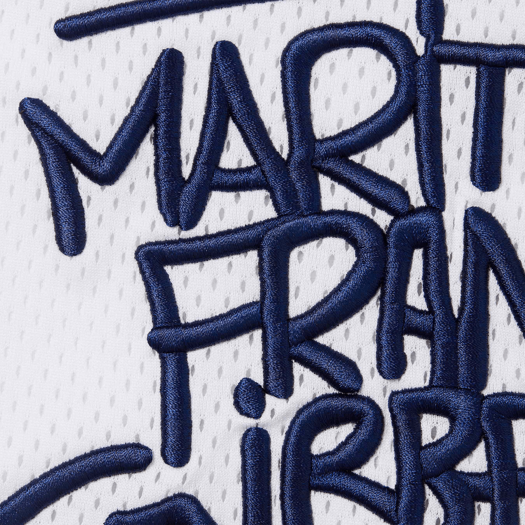 Supreme Marithé + François Girbaud Hockey Jersey 'White' — XXS — Side View