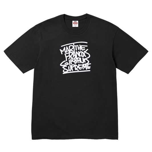 Supreme Marithé + François Girbaud Tee 'Black' — XXS — Front View