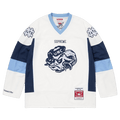 Supreme x Mitchell & Ness NCAA Hockey Jersey 'White' — XXS — Front View