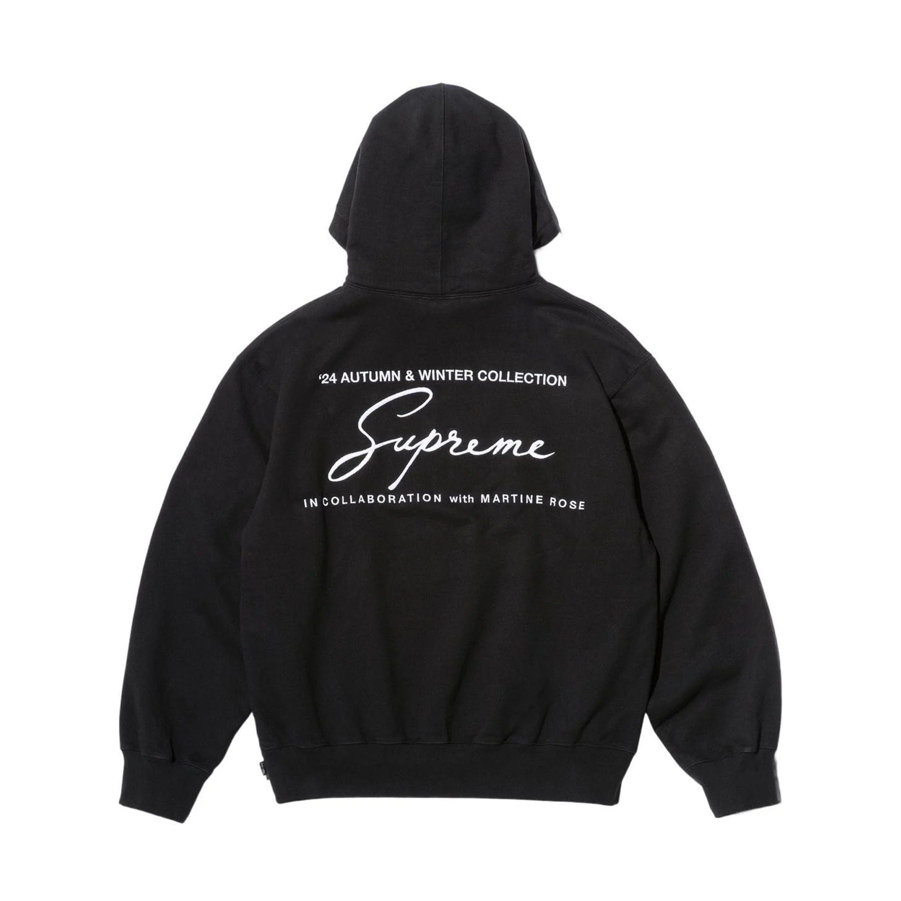 Supreme Martine Rose Hoodie 'Black' — XXS — Side View