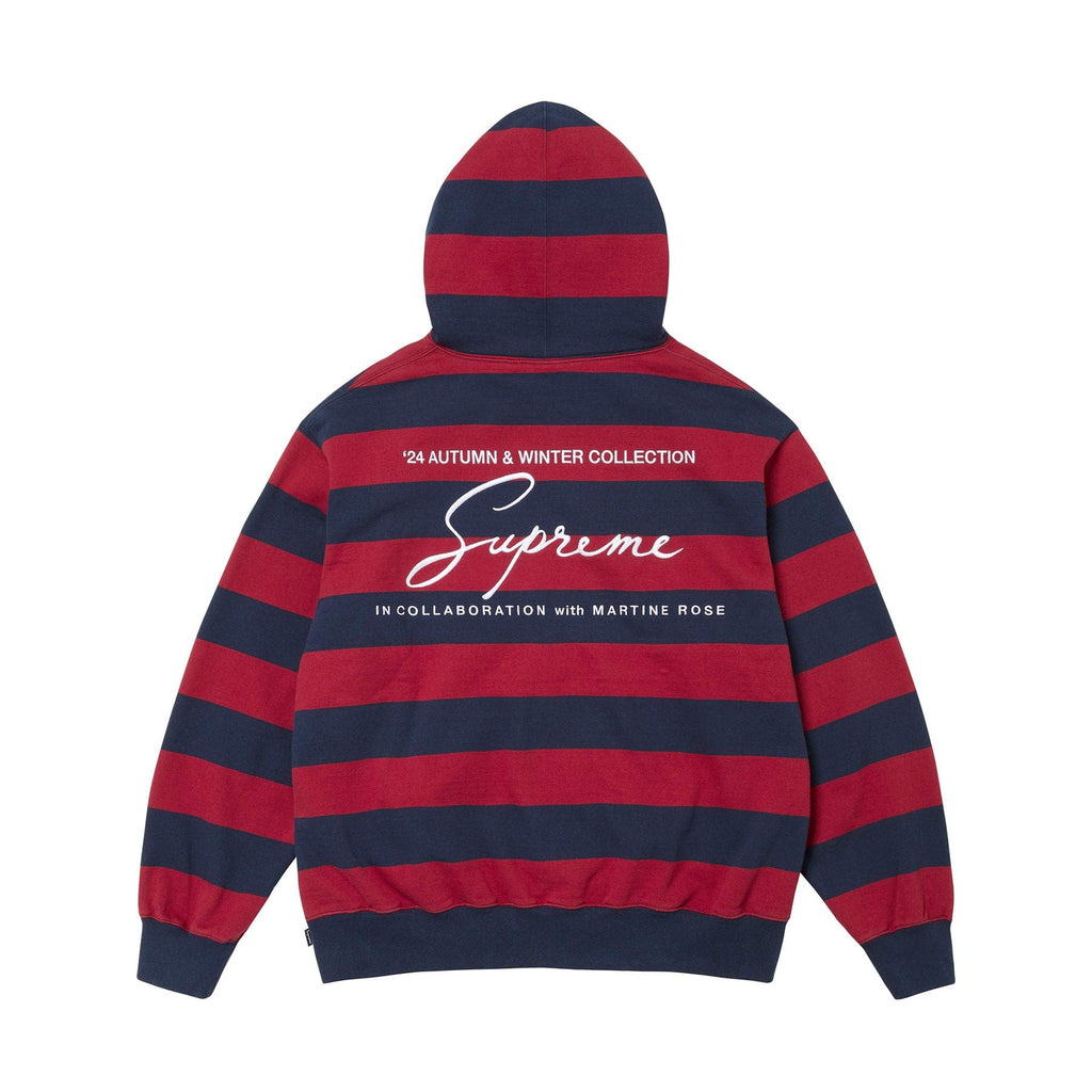 Supreme Martine Rose Hoodie 'Stripe' — XXS — Side View