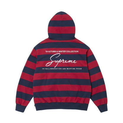 Supreme Martine Rose Hoodie 'Stripe' — XXS — Side View