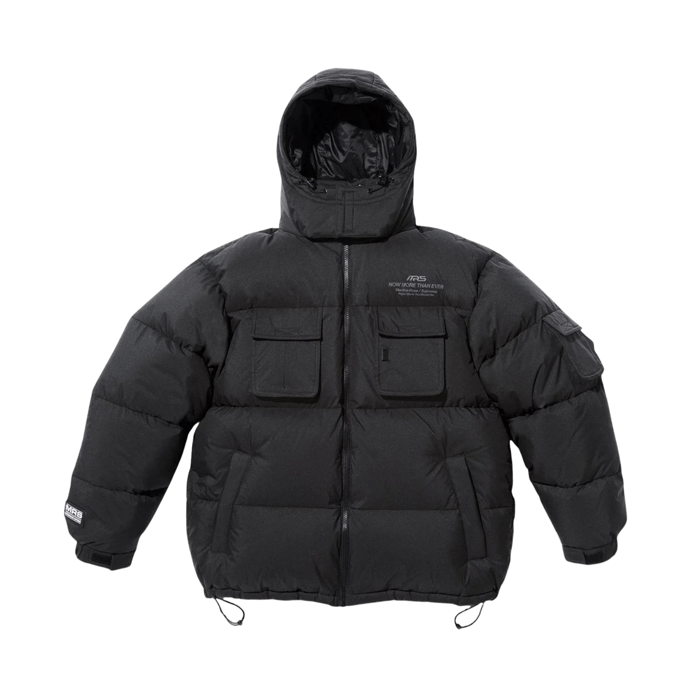 Supreme Martine Rose Down Puffer Jacket 'Black' — XXS — Front View