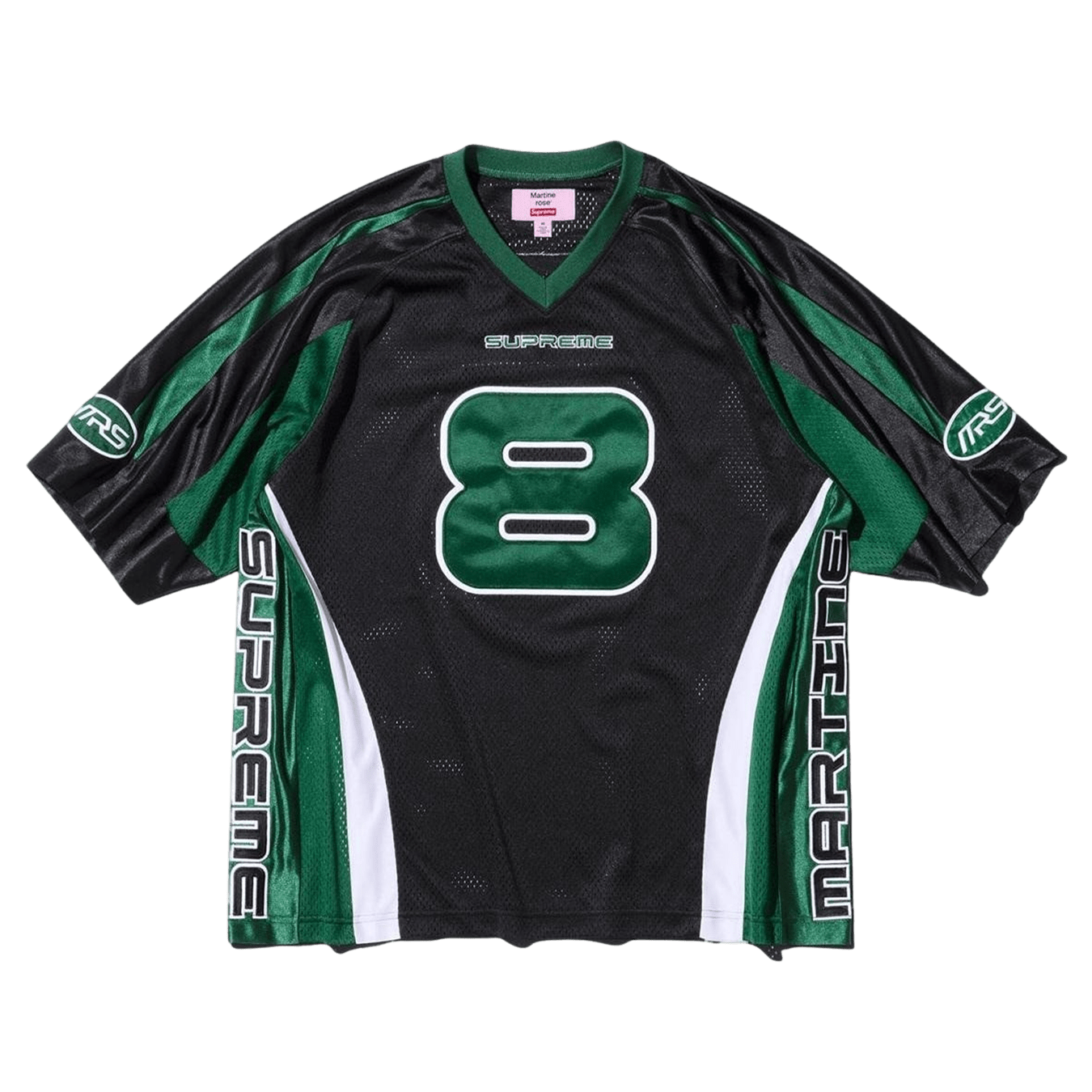 Supreme Martine Rose Football Jersey 'Black' — XXS — Front View