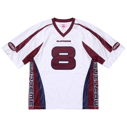 Supreme Martine Rose Football Jersey 'White' — XXS — Front View