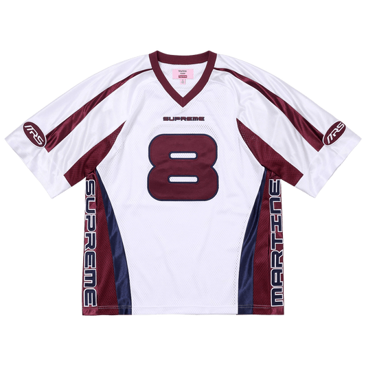 Supreme Martine Rose Football Jersey 'White' — XXS — Front View