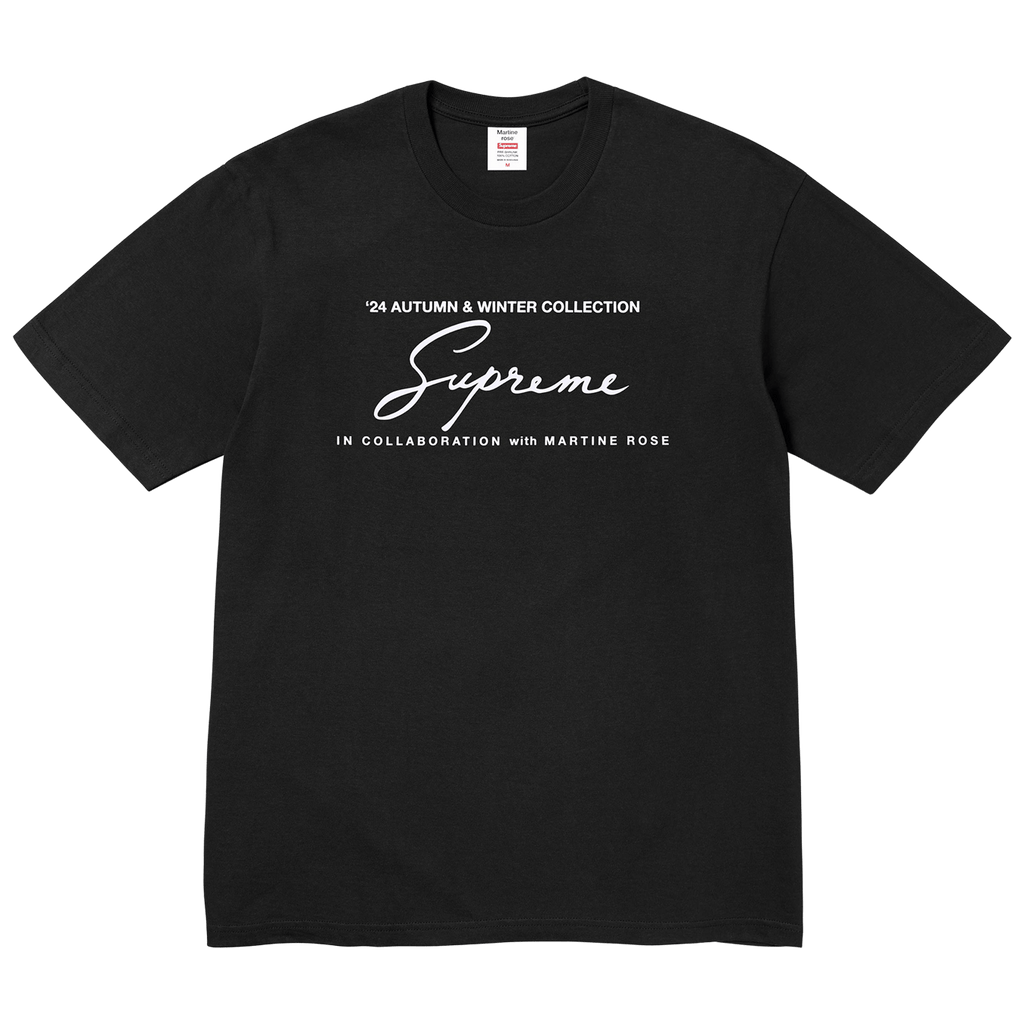 Supreme Martine Rose Tee 'Black' — XXS — Front View