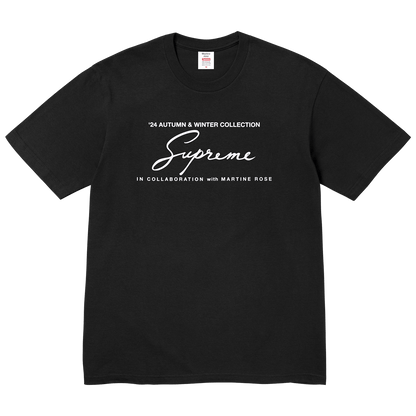 Supreme Martine Rose Tee 'Black' — XXS — Front View