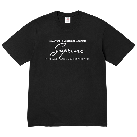 Supreme Martine Rose Tee 'Black' — XXS — Front View
