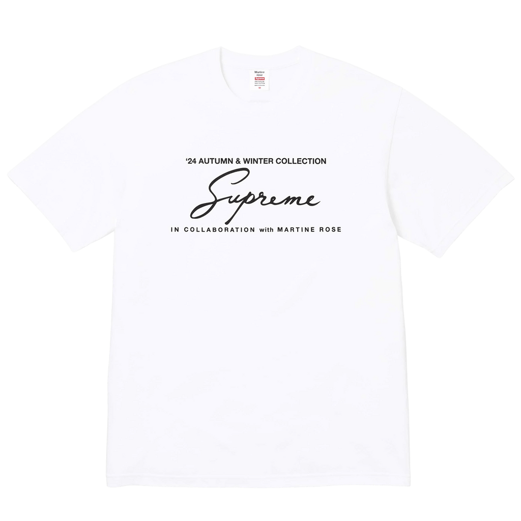 Supreme Martine Rose Tee 'White' — XXS — Front View