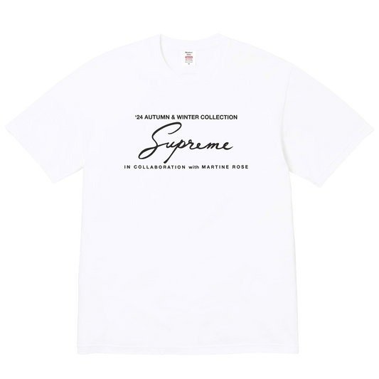 Supreme Martine Rose Tee 'White' — XXS — Front View