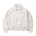 Supreme x Nike Leather Varsity Jacket 'White' — XXS — Front View