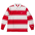 Supreme x Nike Stripe Rugby 'Red White' — XXS — Front View