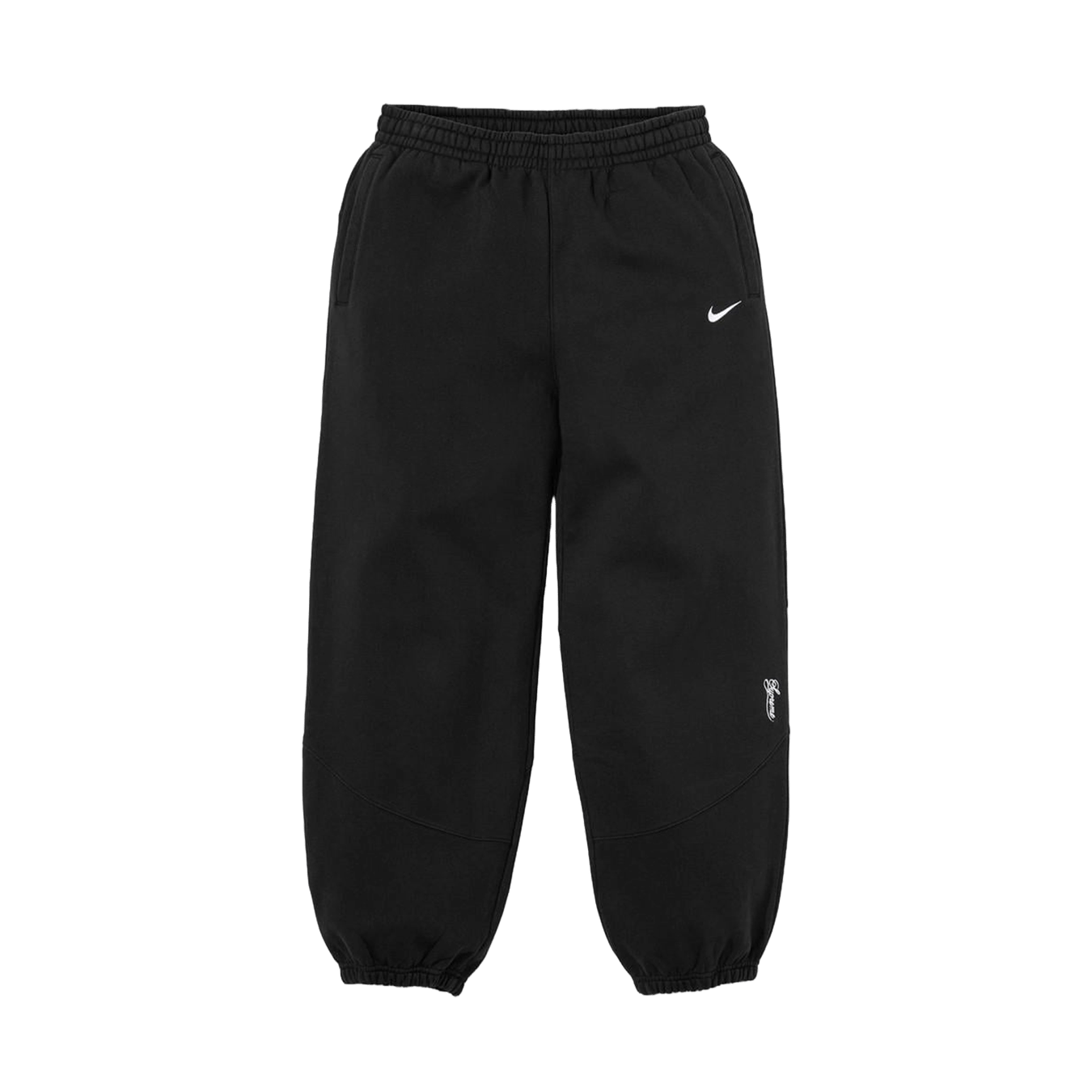 Supreme x Nike Sweatpant 'Black' — XXS — Front View