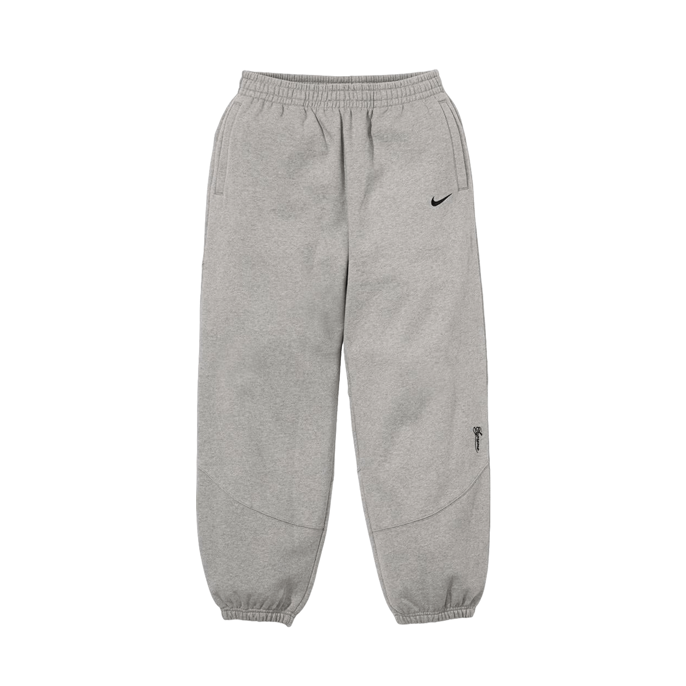 Supreme x Nike Sweatpant 'Grey' — XXS — Front View