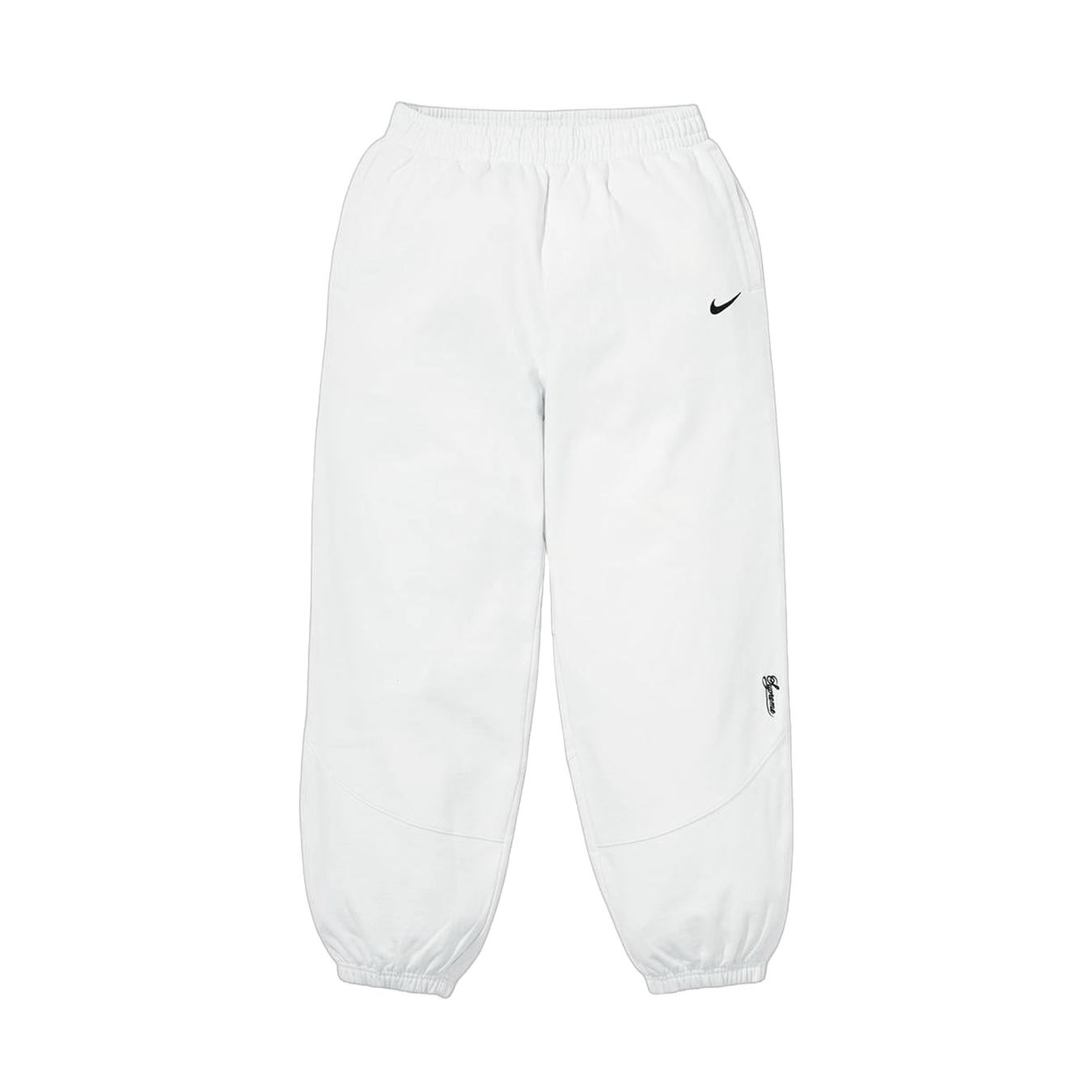 Supreme x Nike Sweatpant 'White' — XXS — Front View