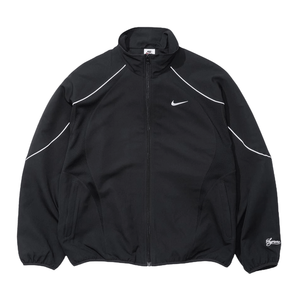 Supreme x Nike Track Jacket 'Black' — XXS — Front View