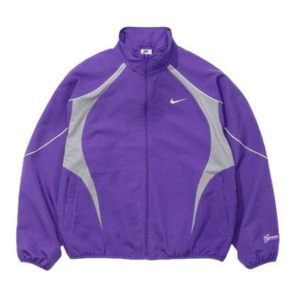 Supreme x Nike Track Jacket 'Varsity Purple' — XXS — Front View