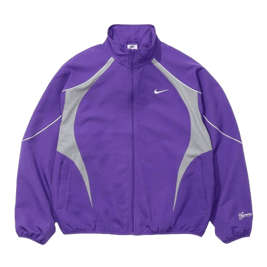 Supreme x Nike Track Jacket 'Varsity Purple' — XXS — Front View