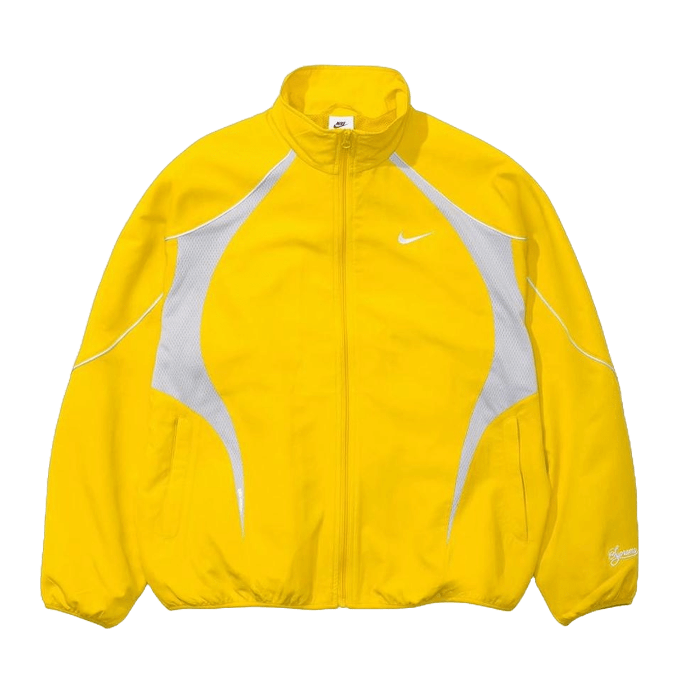 Supreme x Nike Track Jacket 'Speed Yellow' — XXS — Front View