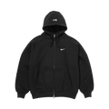 Supreme x Nike Zip-Up Hooded Sweatshirt 'Black' — XXS — Front View