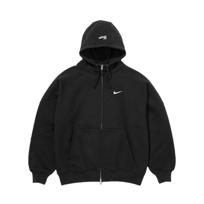 Supreme x Nike Zip-Up Hooded Sweatshirt 'Black' — XXS — Front View