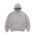 Supreme x Nike Zip-Up Hooded Sweatshirt 'Grey' — XXS — Front View