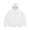 Supreme x Nike Zip-Up Hooded Sweatshirt 'White' — XXS — Front View
