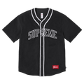 Supreme Polartec Baseball Jersey 'Black' — XXS — Front View