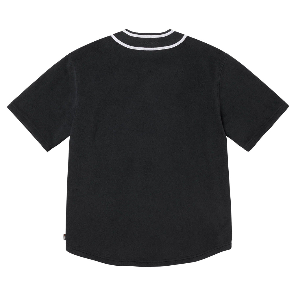 Supreme Polartec Baseball Jersey 'Black' — XXS — Side View